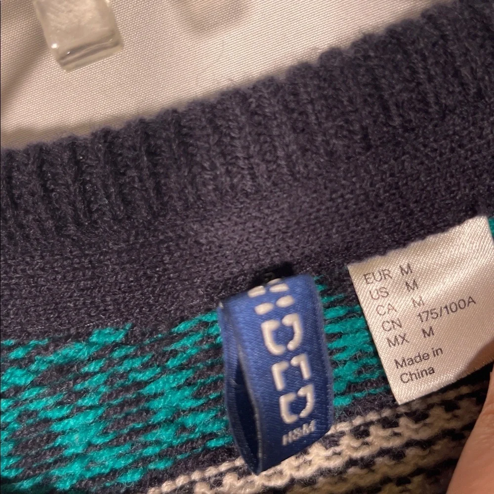 H&M DIVIDED MENS CREWNECK GRANDPA SWEATER WOOL MEDIUM